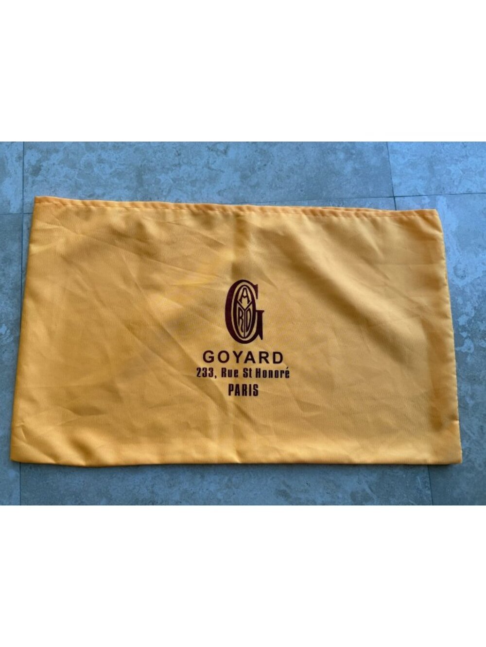 Goyard Authentic Dust Bag Yellow 13x22